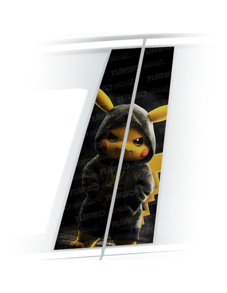 Naklejka na słupek samochodowy Pikachu Hypebeast | TurboWrapz.com