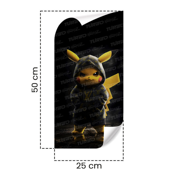 Sticker for car pillar Pikachu Hypebeast | TurboWrapz.com
