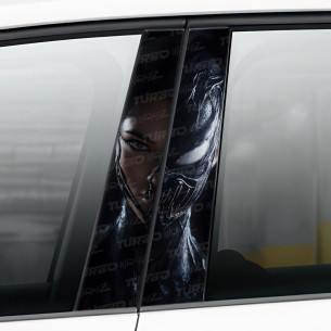 Naklejka na słupek samochodowy Kobieta Venom | TurboWrapz.com 2