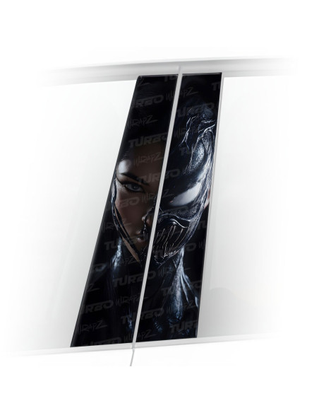 Naklejka na słupek samochodowy Kobieta Venom | TurboWrapz.com