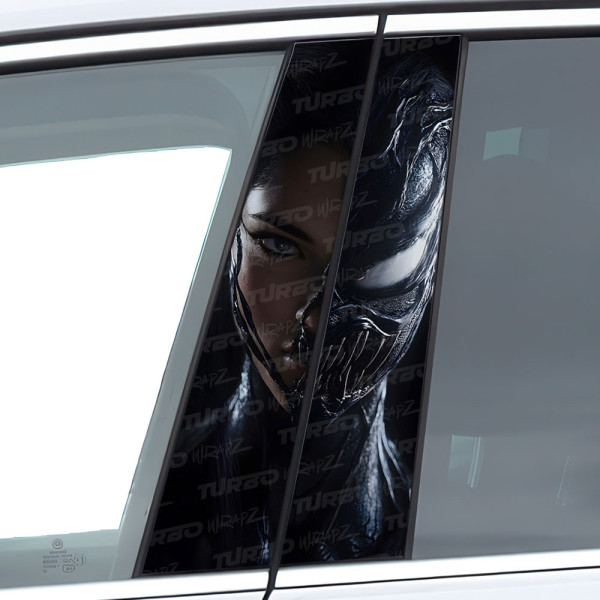 Naklejka na słupek samochodowy Kobieta Venom | TurboWrapz.com
