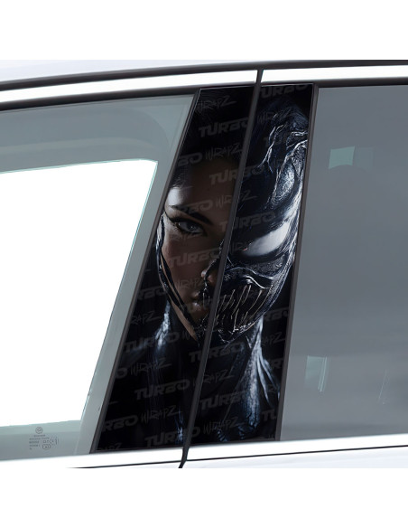 Naklejka na słupek samochodowy Kobieta Venom | TurboWrapz.com