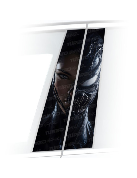 Naklejka na słupek samochodowy Kobieta Venom | TurboWrapz.com