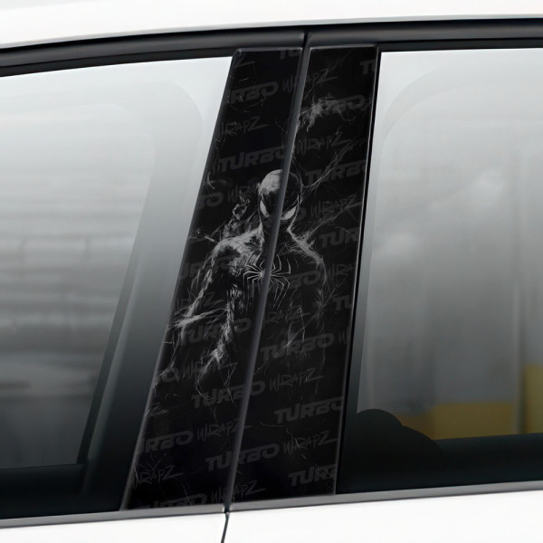 Sticker for car pillar Spiderman | TurboWrapz.com