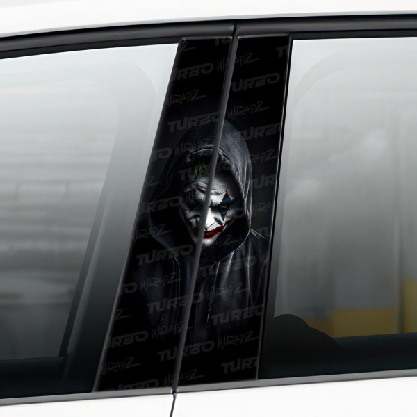 Sticker for car pillar Joker w bluzie | TurboWrapz.com