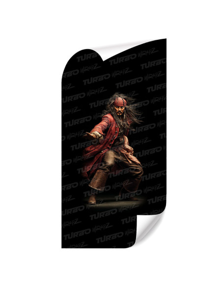 Naklejka na słupek samochodowy Jack Sparrow 4 | TurboWrapz.com