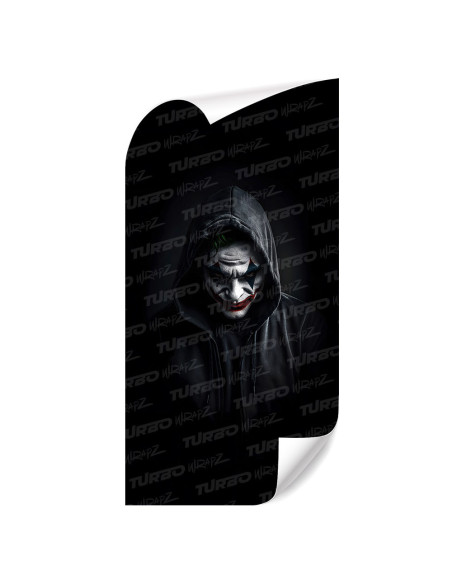 Naklejka na słupek samochodowy Joker w bluzie | TurboWrapz.com