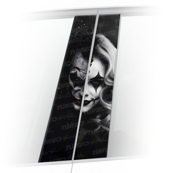 Sticker for car pillar Joker / Harley Quinn | TurboWrapz.com