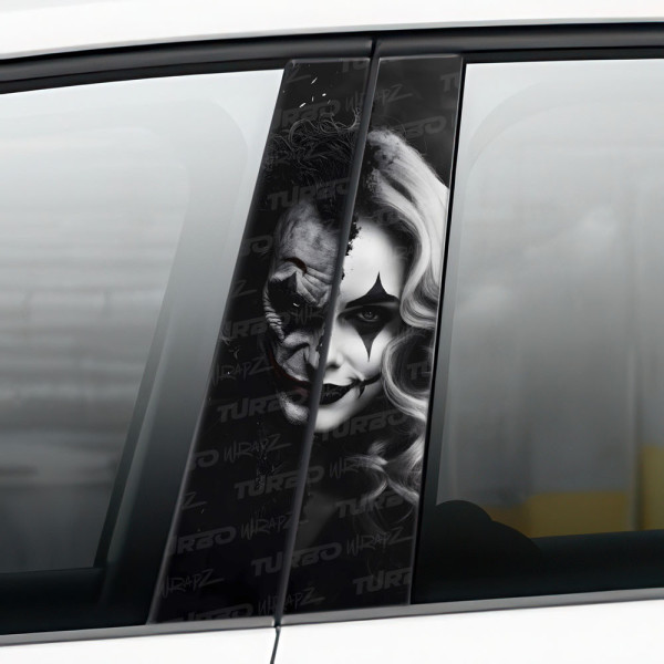 Naklejka na słupek samochodowy Joker / Harley Quinn | TurboWrapz.com