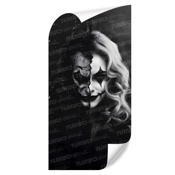Sticker for car pillar Joker / Harley Quinn | TurboWrapz.com