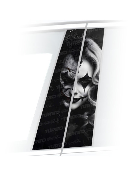 Naklejka na słupek samochodowy Joker / Harley Quinn | TurboWrapz.com
