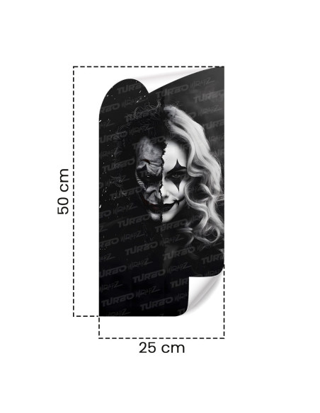 Sticker for car pillar Joker / Harley Quinn | TurboWrapz.com