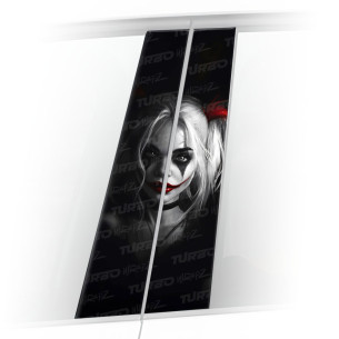 Naklejka na słupek samochodowy Harley Quinn | TurboWrapz.com