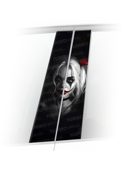 Naklejka na słupek samochodowy Harley Quinn | TurboWrapz.com