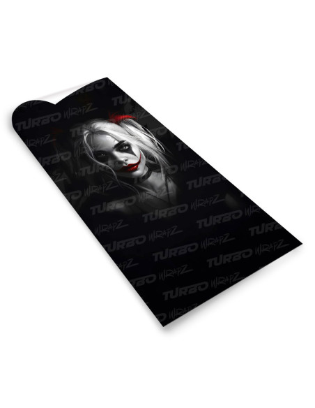Sticker for car pillar Harley Quinn | TurboWrapz.com