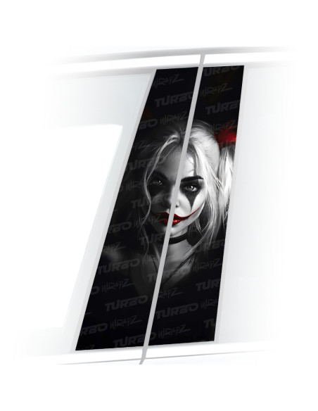 Naklejka na słupek samochodowy Harley Quinn | TurboWrapz.com