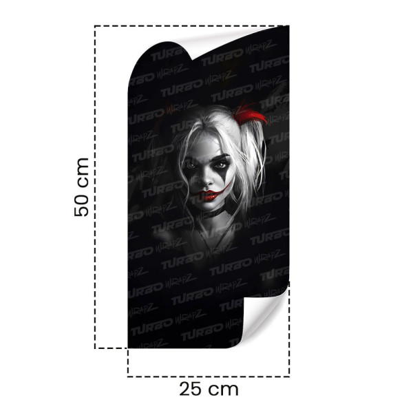 Naklejka na słupek samochodowy Harley Quinn | TurboWrapz.com
