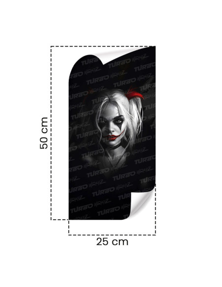 Sticker for car pillar Harley Quinn | TurboWrapz.com