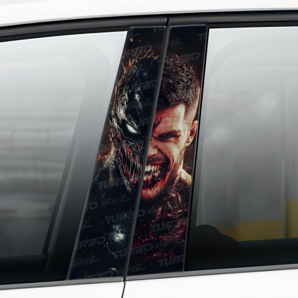 Sticker for car pillar Venom / Eddie Brock | TurboWrapz.com