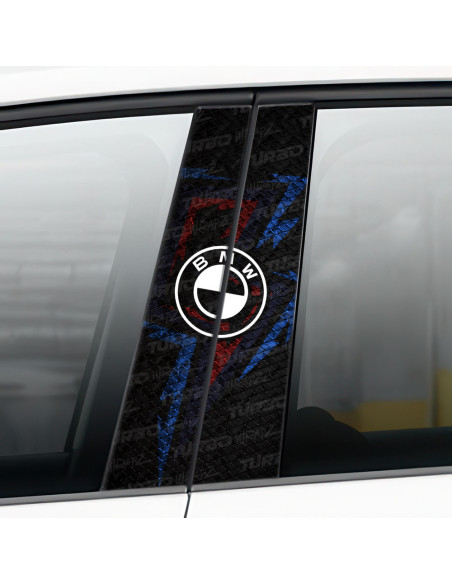 Naklejka na słupek samochodowy BMW Piorun MPower | TurboWrapz.com