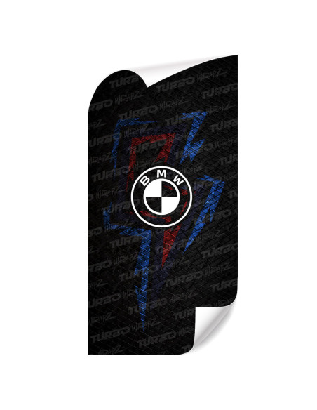 Naklejka na słupek samochodowy BMW Piorun MPower | TurboWrapz.com