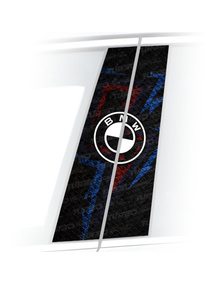 Naklejka na słupek samochodowy BMW Piorun MPower | TurboWrapz.com