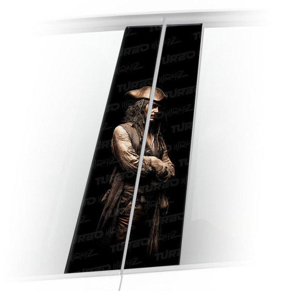 Sticker for car pillar Jack Sparrow 5 | TurboWrapz.com