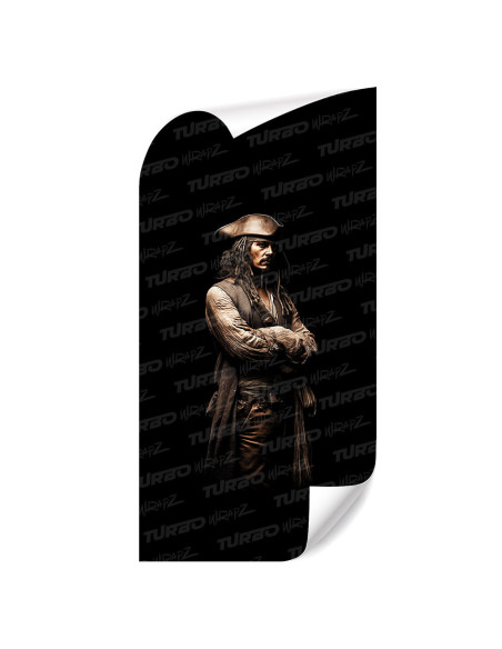 Sticker for car pillar Jack Sparrow 5 | TurboWrapz.com