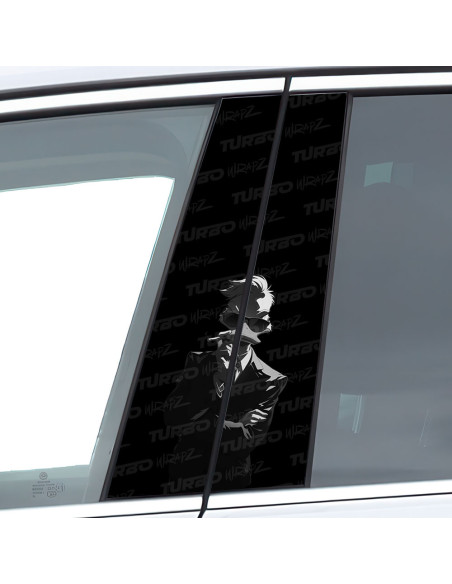 Naklejka na słupek samochodowy Kaczor Donald Biznesmen | TurboWrapz.com