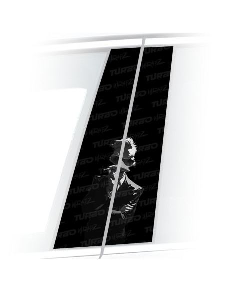 Sticker for car pillar Kaczor Donald Biznesmen | TurboWrapz.com