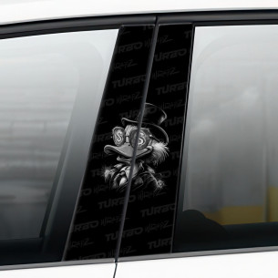 Sticker for car pillar Scrooge McDuck Dollar | TurboWrapz.com 2