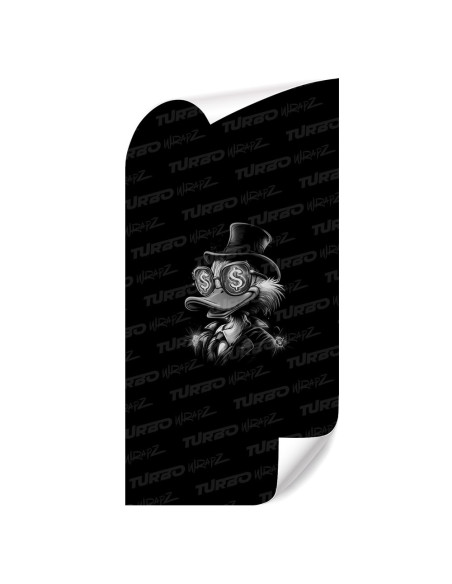 Sticker for car pillar Scrooge McDuck Dollar | TurboWrapz.com