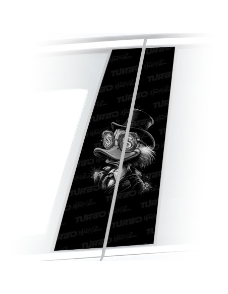 Naklejka na słupek samochodowy Scrooge McDuck Dollar | TurboWrapz.com