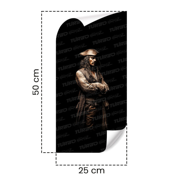 Sticker for car pillar Jack Sparrow 5 | TurboWrapz.com
