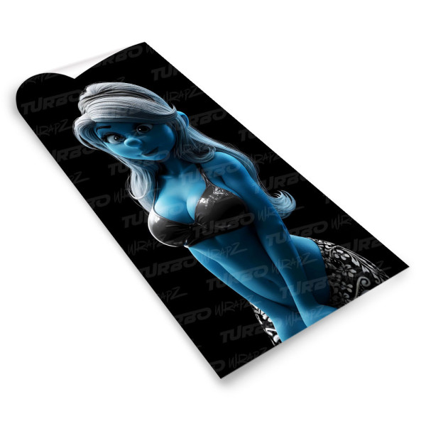 Sticker for car pillar Smerfetka | TurboWrapz.com