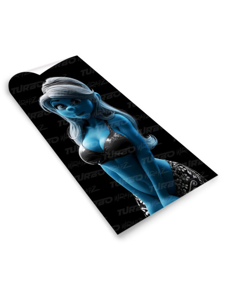 Sticker for car pillar Smerfetka | TurboWrapz.com