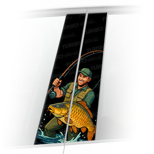 Naklejka na słupek samochodowy Wędkarz | TurboWrapz.com