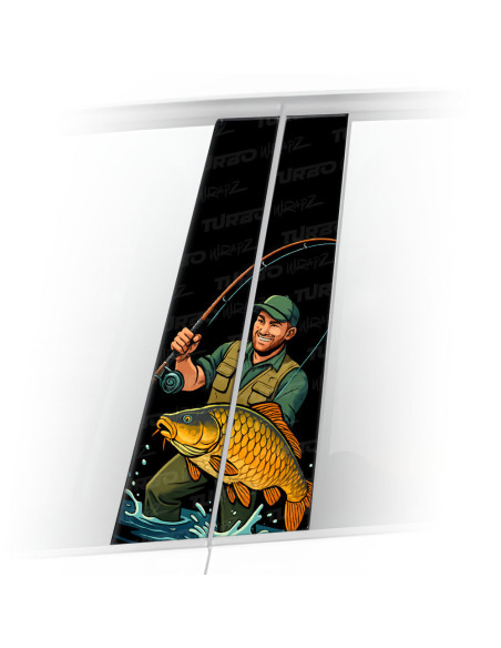 Sticker for car pillar Wędkarz | TurboWrapz.com
