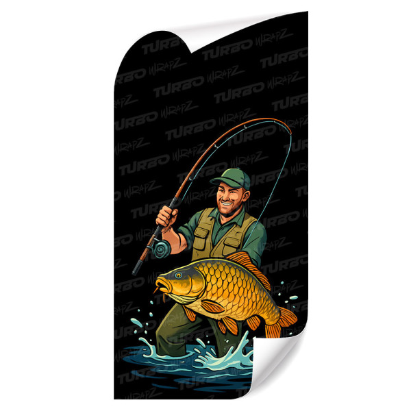 Sticker for car pillar Wędkarz | TurboWrapz.com