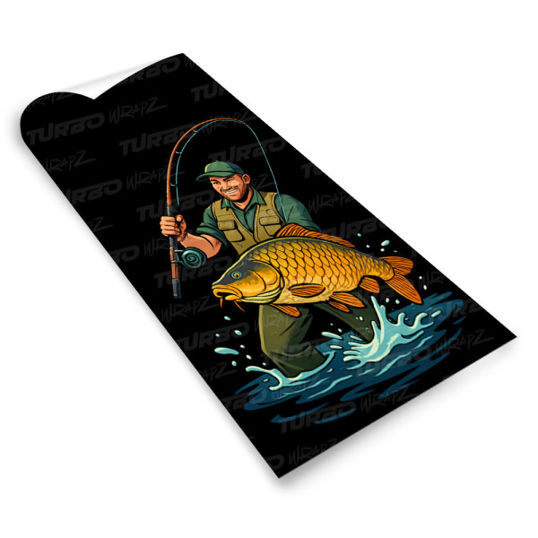 Sticker for car pillar Wędkarz | TurboWrapz.com