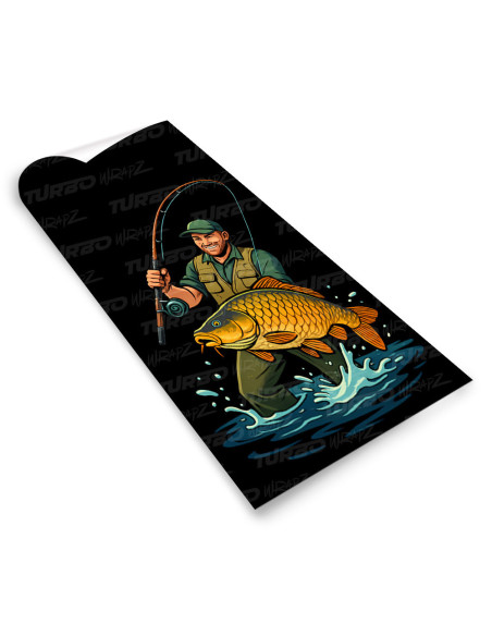 Sticker for car pillar Wędkarz | TurboWrapz.com