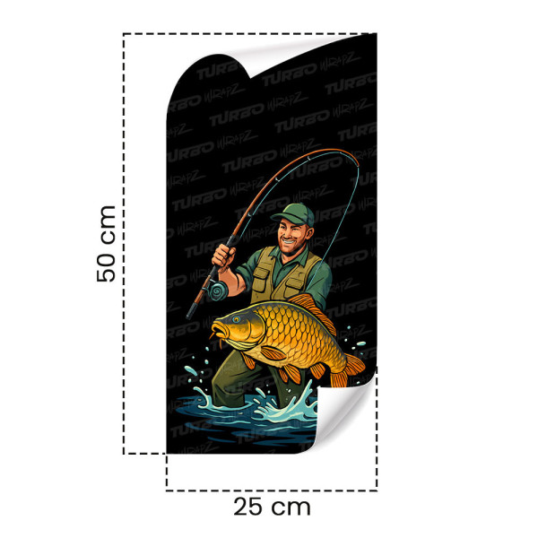 Sticker for car pillar Wędkarz | TurboWrapz.com