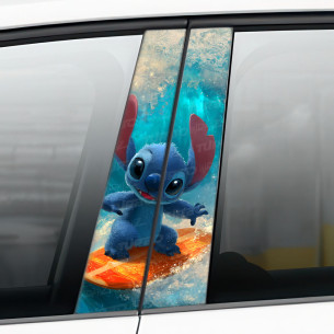 Naklejka na słupek samochodowy Stitch Surfer | TurboWrapz.com 2