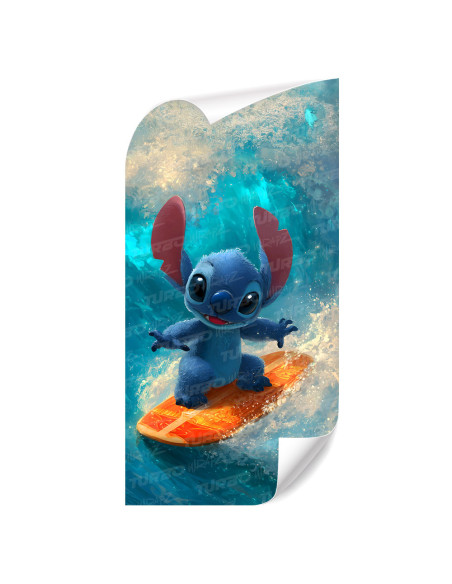 Naklejka na słupek samochodowy Stitch Surfer | TurboWrapz.com