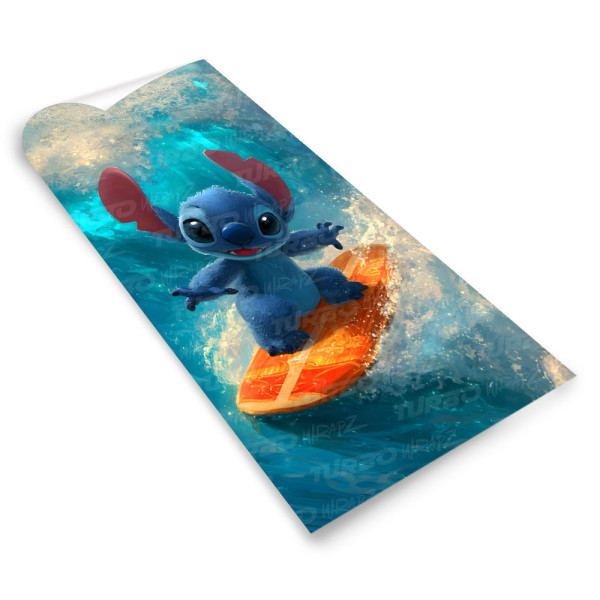 Sticker for car pillar Stitch Surfer | TurboWrapz.com