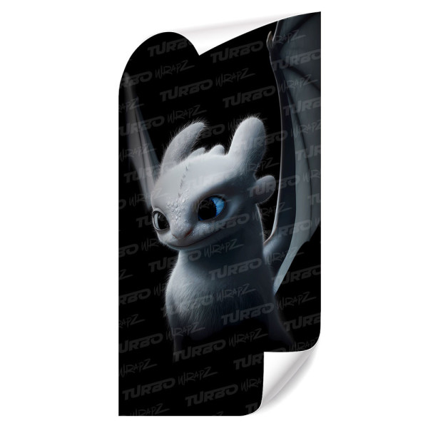 Naklejka na słupek samochodowy Jak wytresować smoka Biała Furia | TurboWrapz.com