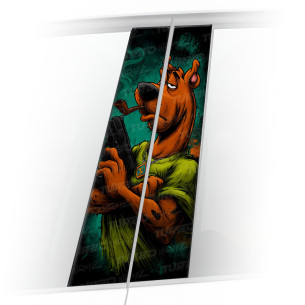 Naklejka na słupek samochodowy Scooby Doo Gangster | TurboWrapz.com