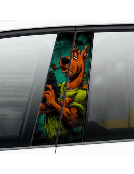 Sticker for car pillar Scooby Doo Gangster | TurboWrapz.com
