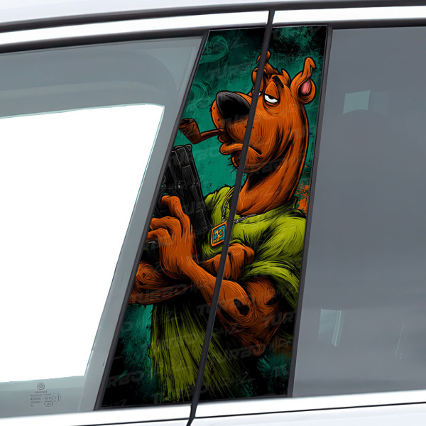 Sticker for car pillar Scooby Doo Gangster | TurboWrapz.com