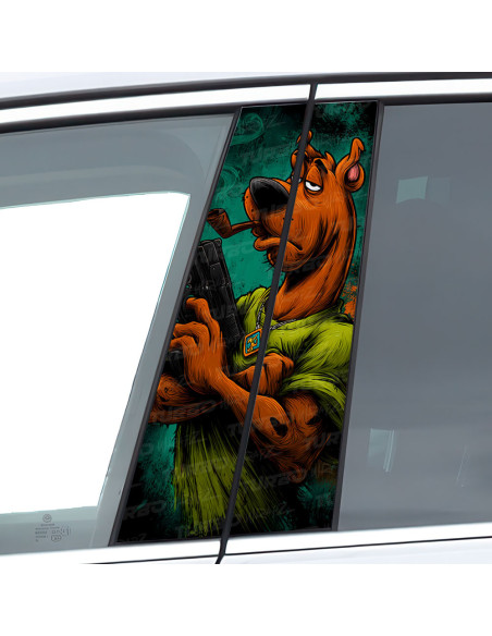 Sticker for car pillar Scooby Doo Gangster | TurboWrapz.com